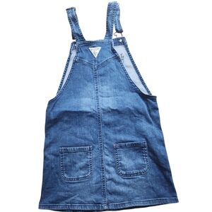 OshKosh B'gosh Blue Denim Overalls Dress .